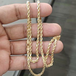 10kt real gold rooe chain 22 inches